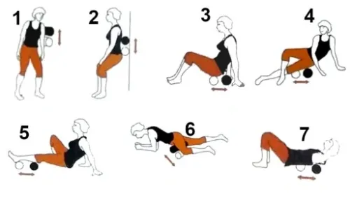 Wałek roller do masażu piankowy EPP Qmed 45cm duży na Arena.pl