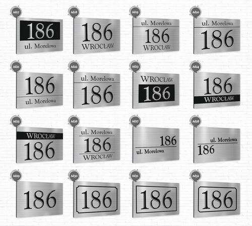 Tabliczka ADRESOWA Z TWOIM ADRESEM STRZAŁKA NUMER na Arena.pl