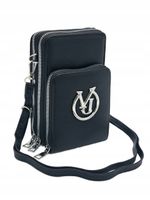 Victoria J. - torebka rowerówka portfel etui na telefon czarny VJ2005