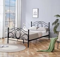 łóżko metalowe lm3-fx 120x200 czarne