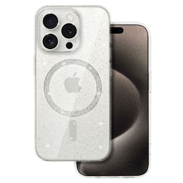 Glitter Magsafe Case do Iphone 12 przezroczysty zdjęcie 1