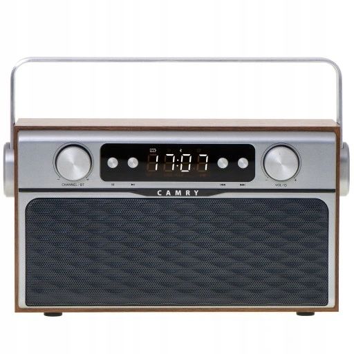 Radio Kuchenne Retro Drewniane Bluetooth Usb Fm Sd zdjęcie 2