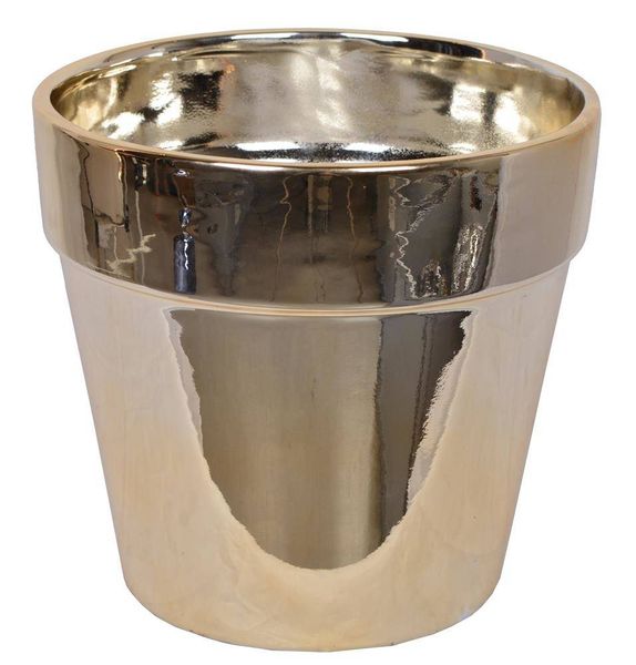 Doniczka złota duża zdjęcie 1