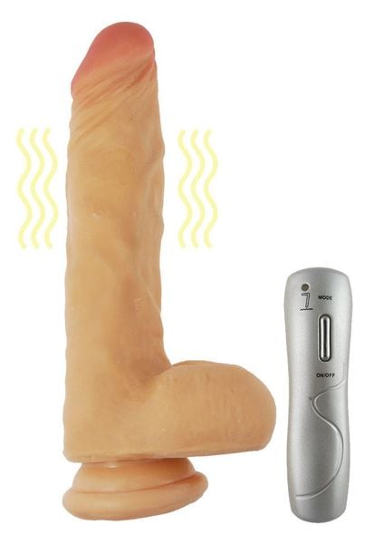 Wibrator Penis Z Przyssawką Cyber Skin - Loveclonex Achilles 7,5" zdjęcie 2