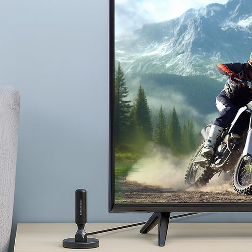 Antena DVB-T2 Qoltec 4K, 28dBi, 5m, Wzmacniacz na Arena.pl