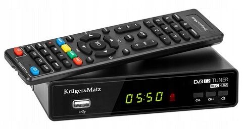 Tuner Dvb-T2 Kruger&Matz H.265 Hevc Dekoder Tv na Arena.pl