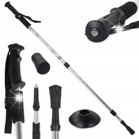 2x Kijki do Nordic Walking Kije do Chodzenia Składane Anti-Shock Lekkie