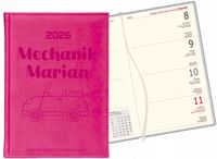 Kalendarz A6 2026 książkowy TYGODNIOWY GRAWER PREZENT DLA MECHANIKA + IMIĘ