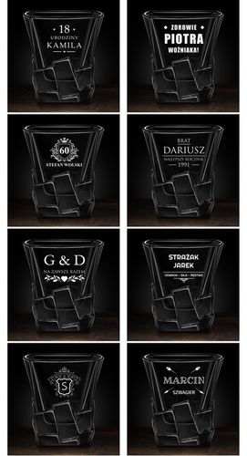 Szklanka do Whisky z Grawerem 250ml Prezent dla Faceta Chłopaka na Urodziny na Arena.pl