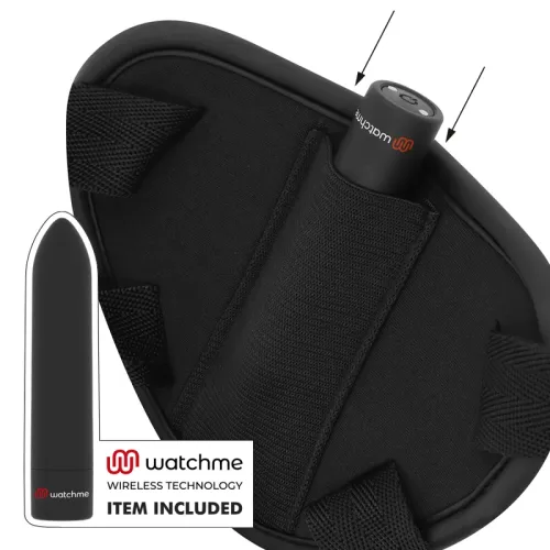 fetish submissive cyber strap uprząż z pilotem watchme, silikon 17,5 cm na Arena.pl