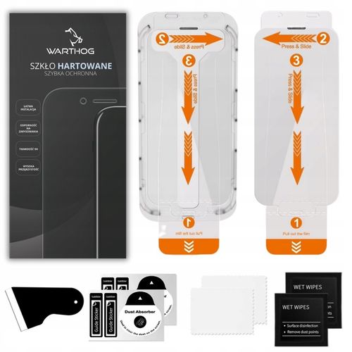 Szkło hartowane prywatyzujące Warthog do Apple iPhone 15 Pro 2 szt EZ Fit na Arena.pl