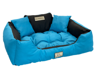 Legowisko personalizowane KINGDOG 75x65 niebieskie