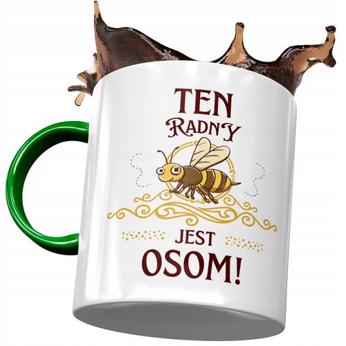 Kubek Zielony Dla Radnego Radny Jest Osom Z Nadrukiem Ze Zdjęciem na Arena.pl