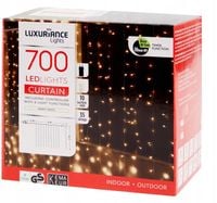 Kurtyna świetlna zewnętrzna duża 4x2m 700 LED timer Oświetlenie Świąteczne