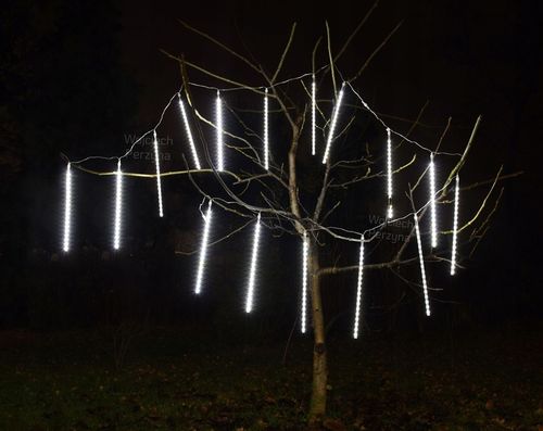 SOPLE METEORY BIAŁE ZIMNE LED LAMPKI PADAJĄCY ŚNIEG 30cm BIAŁY ZIMNY na Arena.pl