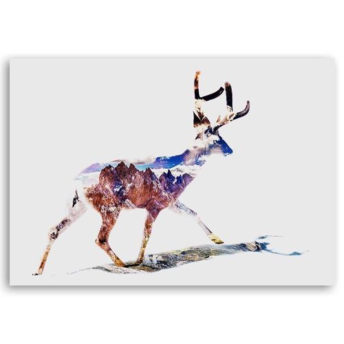 Deco Panel, Jeleń abstrakcja 100x70 na Arena.pl