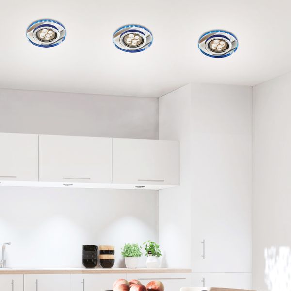 Niebieska lampa wpuszczana 2226965 do zabudowy LED 2,1W oczko zdjęcie 2