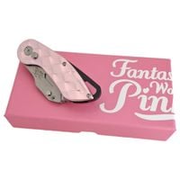 Nóż Składany z Ostrzami Uniwersalny w Etui Różowy