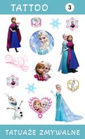 Tatuaże zmywalne Kraina Lodu