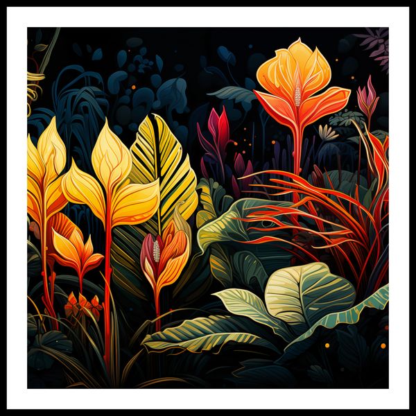 Plakat 80x80cm Tropikalna Symfonia zdjęcie 3