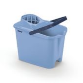 Prostokątne wiadro 14 ltr z wyciskaczem niebieskie  MERY