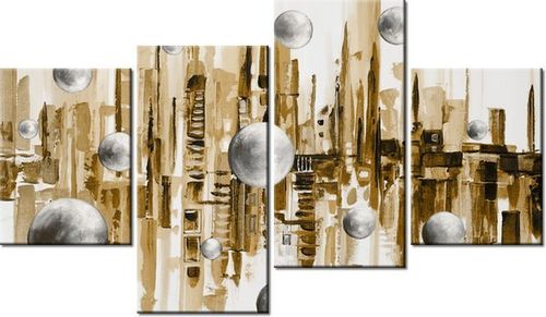 140CM 70 OBRAZ MIASTO ZE SNU SEPII ŚCIENNY na Arena.pl