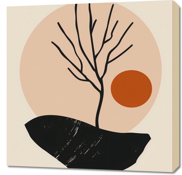 Obraz 70x70cm Nagie Drzewo zdjęcie 1