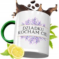 Kubek Zielony Dla Dziadka Na Prezent Urodziny Z Nadrukiem Ze Zdjęciem