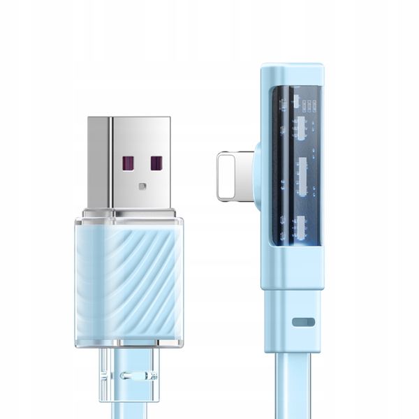 mcdodo kabel kątowy usb lightning płaski 36w do iphone 13 14 zdjęcie 11