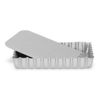Forma na mini tarty z wyjmowanym spodem SILVER-TOP 13x8 cm srebrna Patisse