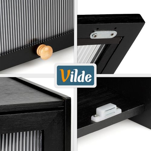 Chlebak bambusowy czarny 40x25x20 cm na Arena.pl