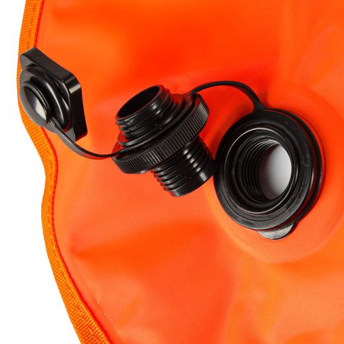 Bojka do Pływania Dmuchana Asekuracyjna Boja 2w1 Kieszeń z Gwizdkiem 28L na Arena.pl