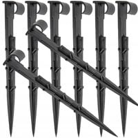 100 SZT SZPILKI Z UCHWYTEM DO WĘŻA LINII KROPLUJĄCEJ IRYGACJA OGRÓD 16MM