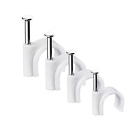 zaciski kablowe, 400 szt. mocne trwałe białe