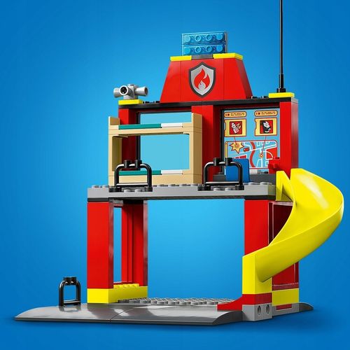 LEGO City Policja Posterunek Radiowóz Motor + Remiza Strażacka Łatwe Klocki na Arena.pl
