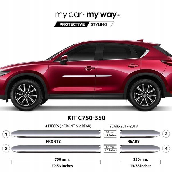 Mazda CX-5 - Listwy CHROM Drzwi Ochronne zdjęcie 1