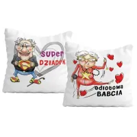 Zestaw poduszka PREZENT NA DZIEŃ BABCI I DZIADKA poduszki upominek dziadków