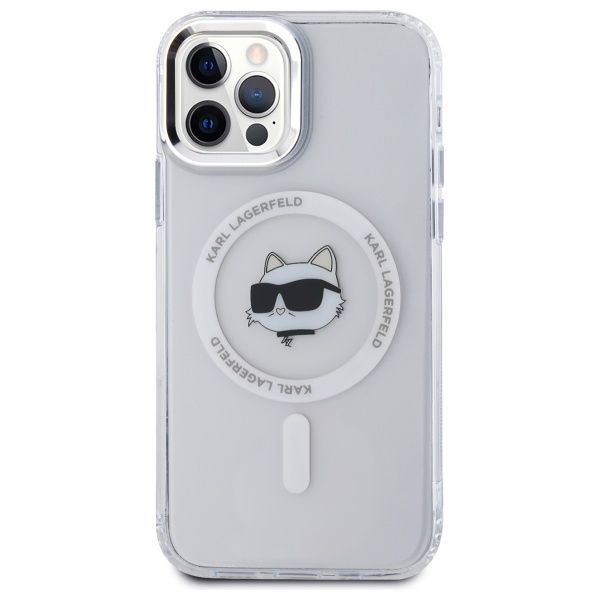 Etui Karl Lagerfeld do iPhone 12, iPhone 12 Pro, Biały, MagSafe zdjęcie 3