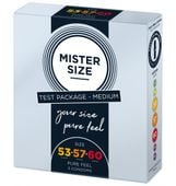 zestaw 3 prezerwatyw o różnej średnicy testbox 53-57-60 3 condoms mister