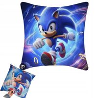 2 x Poduszka Dziecięca SONIC The hedgehog DEKORACJA JASIEK DWUSTRONNA 40 x