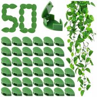 KLIPSY DO ROŚLIN ZAPINKI DO MOCOWANIA PNĄCZY KABLI KLAMERKI ŚCIANE 50 SZT