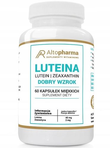 LUTEINA 40mg + ZEAXANTYNA 2mg AltoPharma DOBRY WZROK 60 kaps na Arena.pl