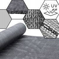 Szara siatka cieniująca 90% 1,2x10 balkonowa, płot