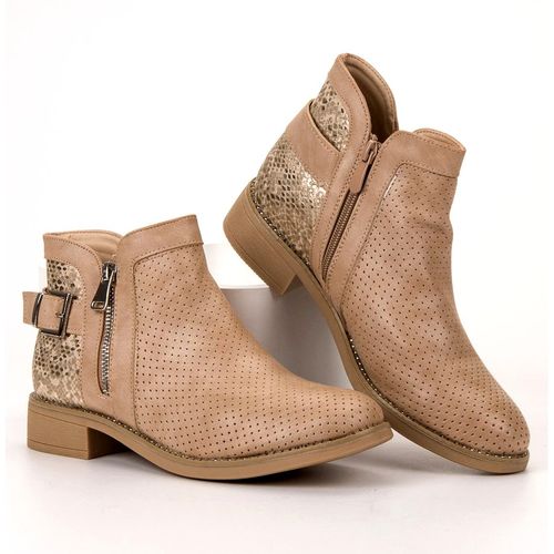 Beżowe Botki Snake Print r.41 na Arena.pl
