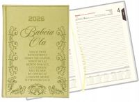 GRAWEROWANY KALENDARZ książkowy A5 2026 personalizacja dla babci + imię