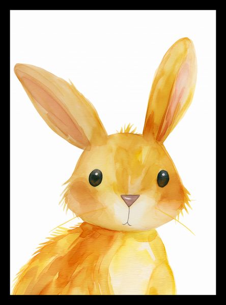 Plakat 20,5x28,4cm Słodki Zajączek zdjęcie 2