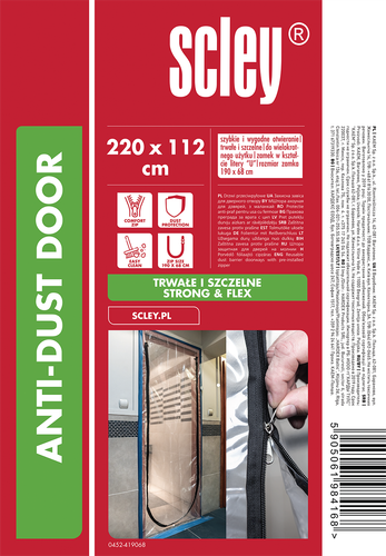 Kurtyna przeciwpyłowa U Scley (220 x 112 cm) na Arena.pl