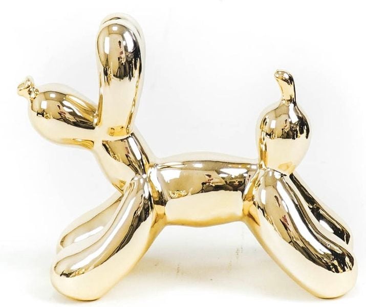 Figurka Pies balon złoty zdjęcie 3