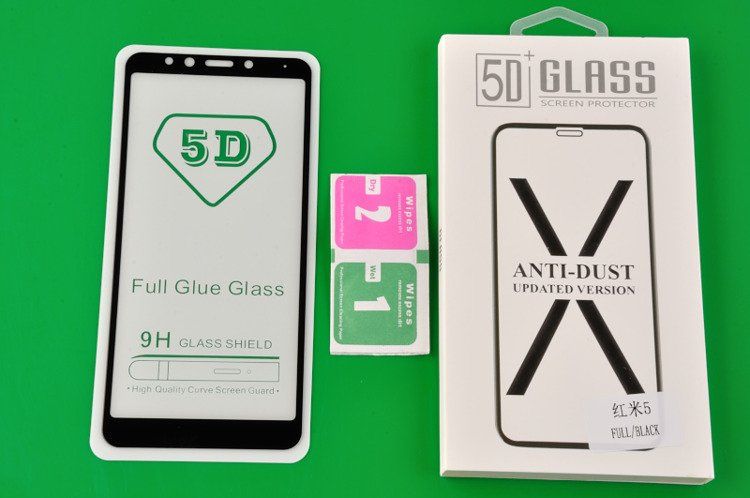 Szkło Hartowane 5D do XIAOMI REDMI 5 czarny zdjęcie 2