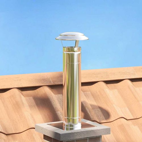 Pokrowiec na komin przeciwdeszczowy Srebrny 20 x 20 x 18 cm na Arena.pl